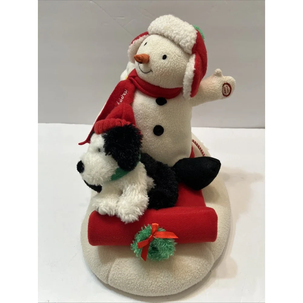 2007 Hallmark Jingle Pals Animated Music SNOW WHAT FUN Snowman Penguin Pup WORKS